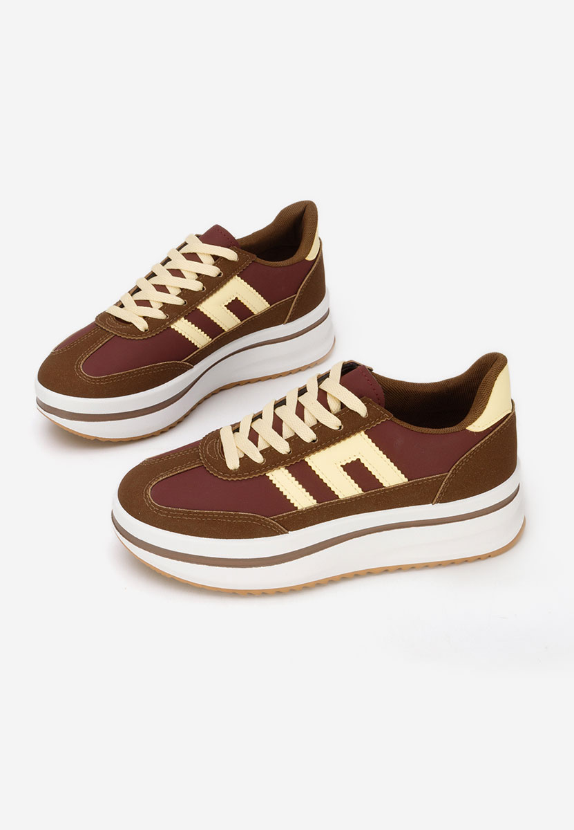Sneakers cu platformă Jesie maro