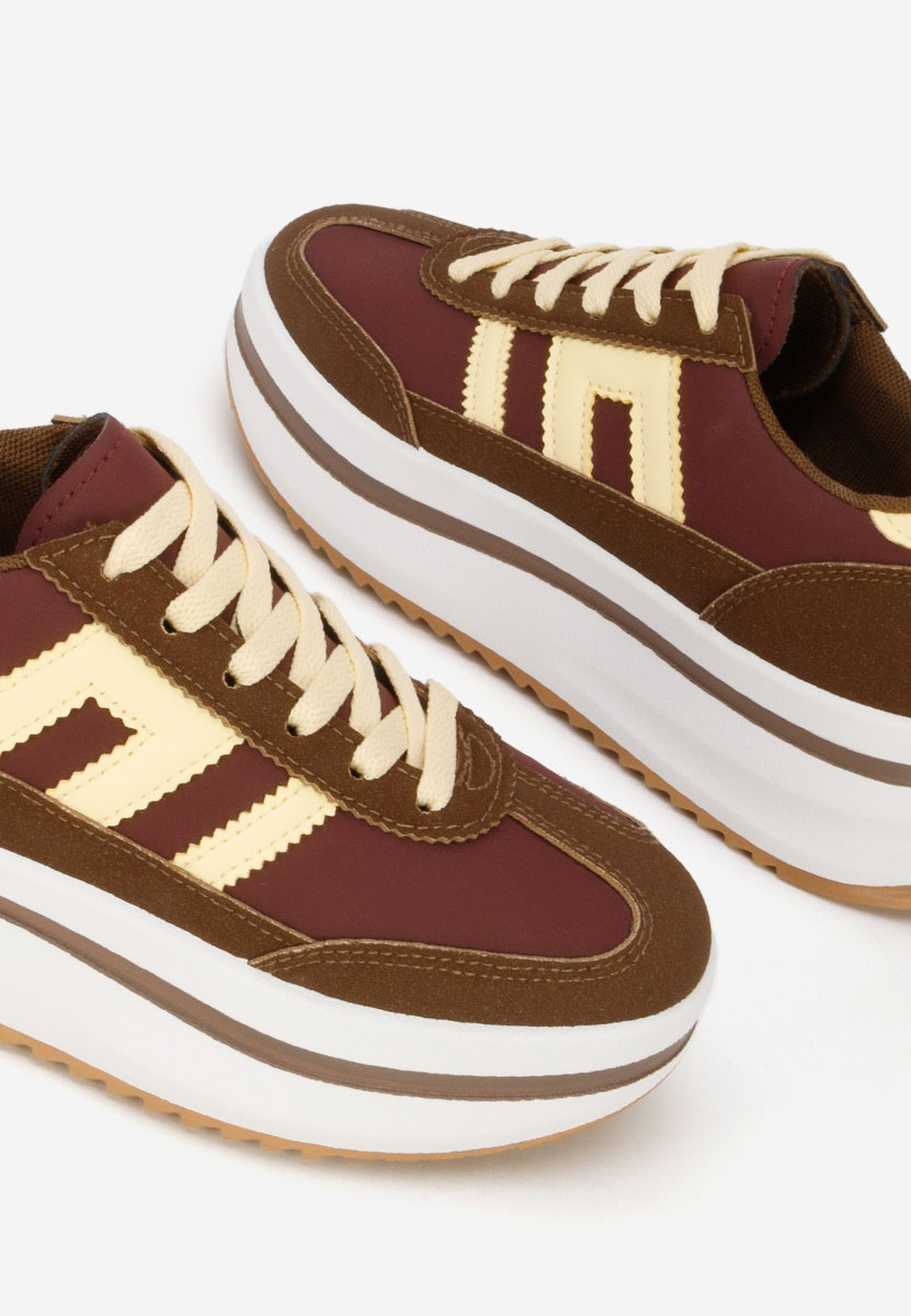 Sneakers cu platformă Jesie maro