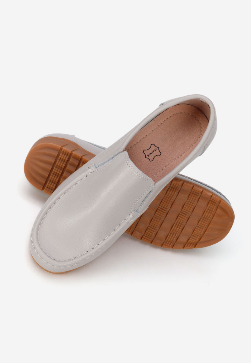 Mocasini dama piele Panoma gri
