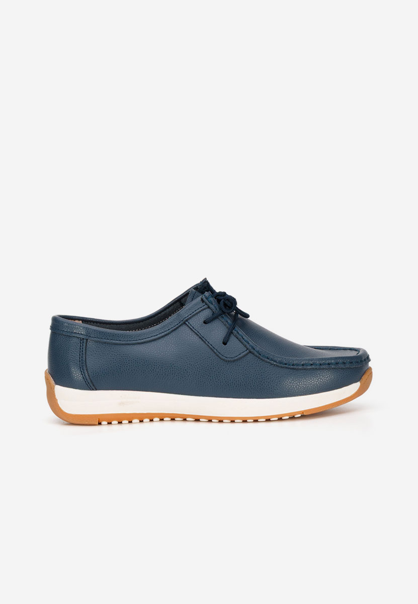 Mocasini piele naturala Solenia navy