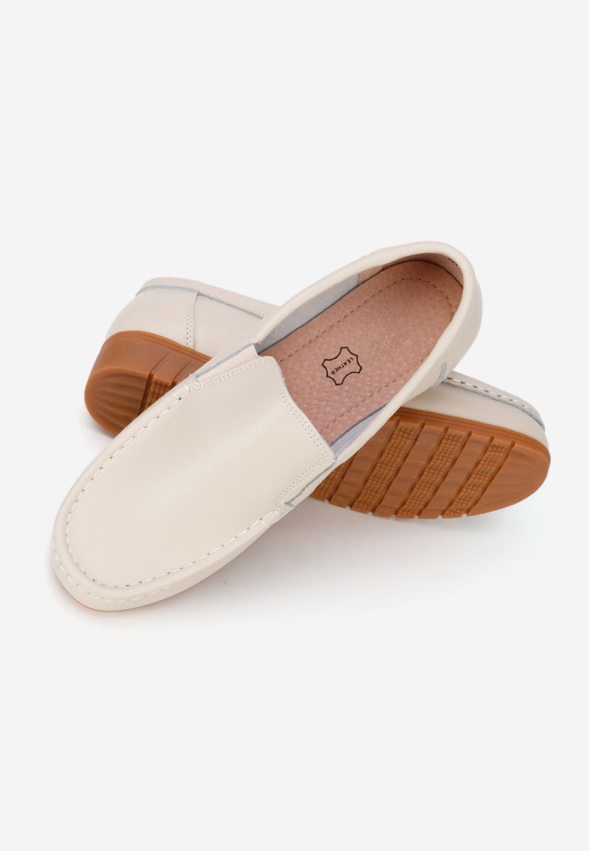 Mocasini dama piele Panoma bej
