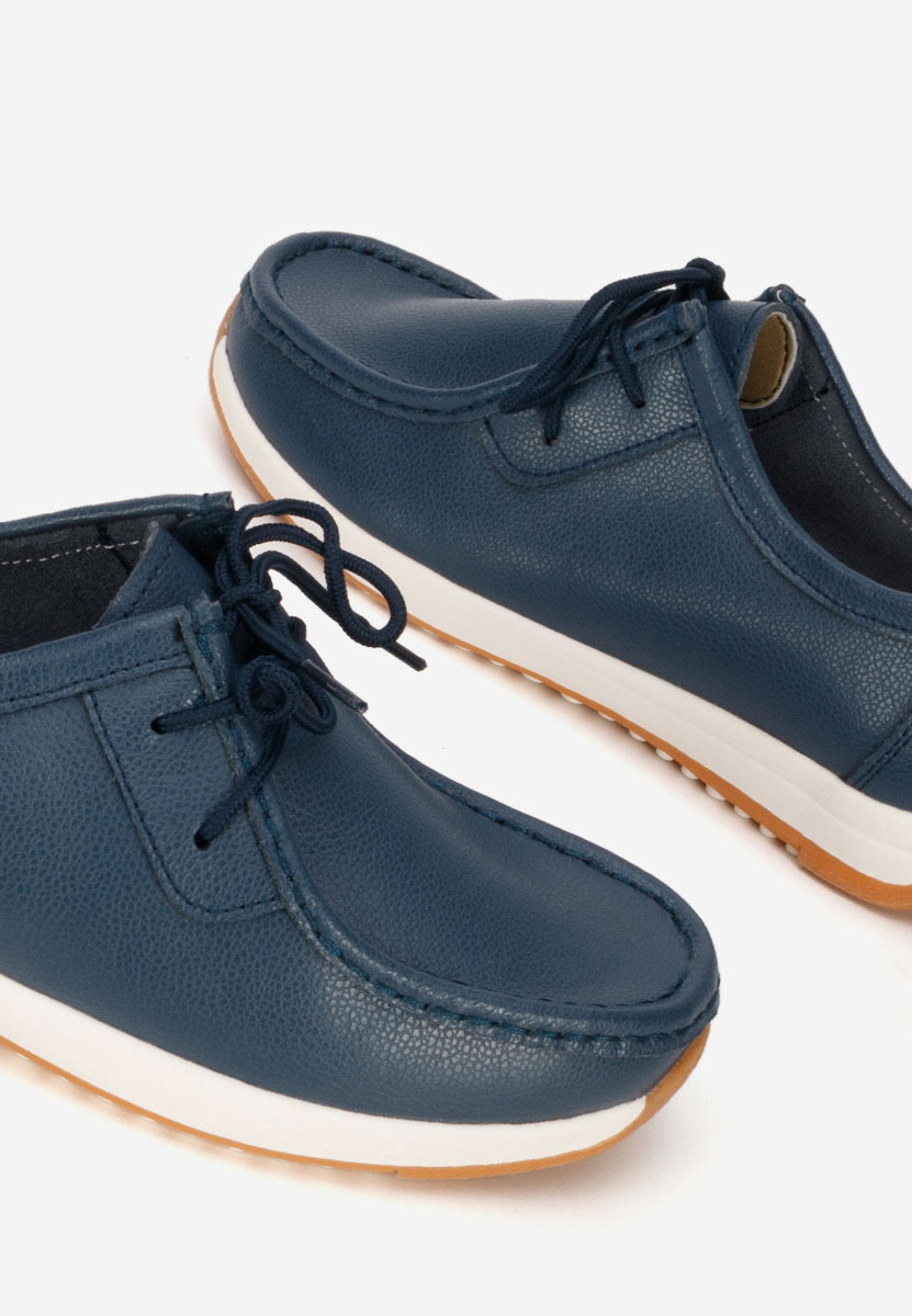 Mocasini piele naturala Solenia navy