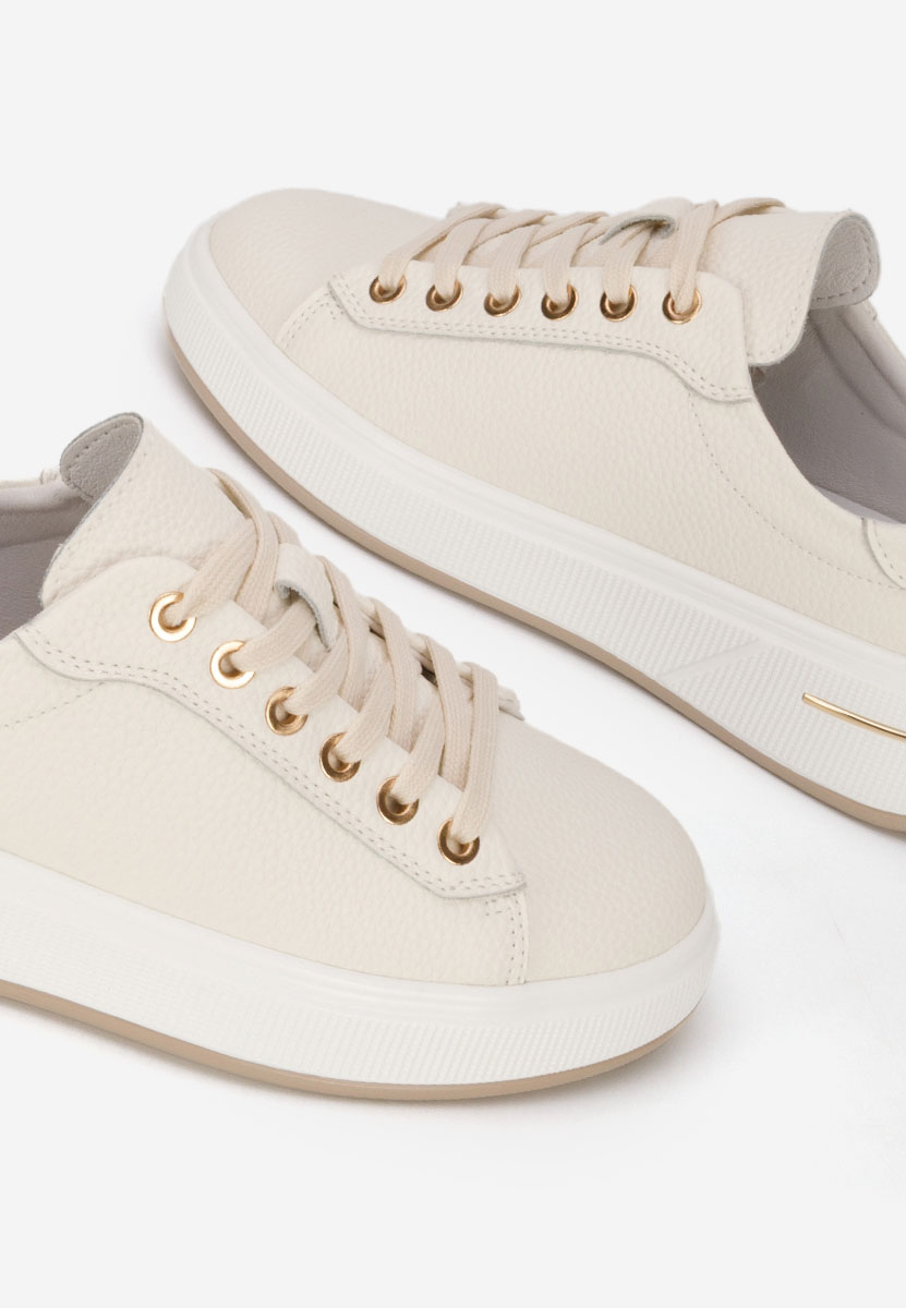 Sneakers dama piele Issabel bej