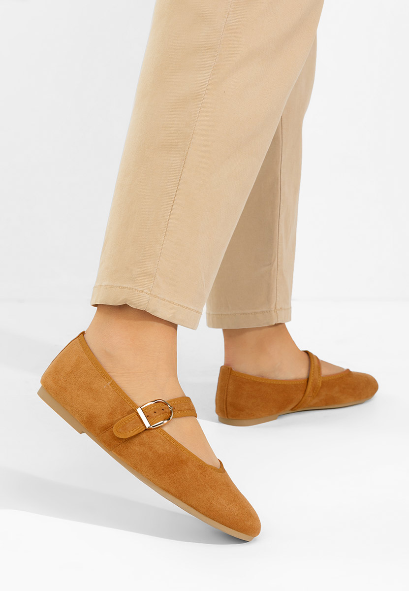 Balerini cu bareta Alecsona camel