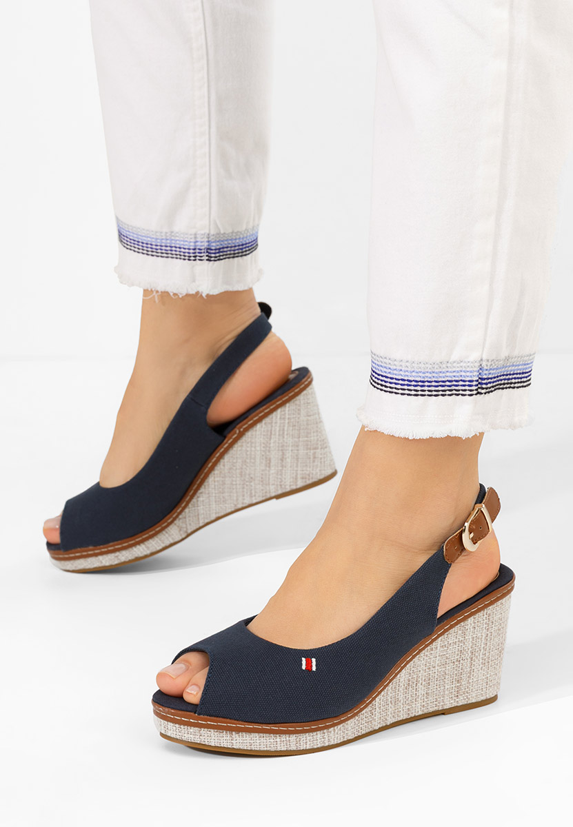 Sandale cu platforma Carolla navy