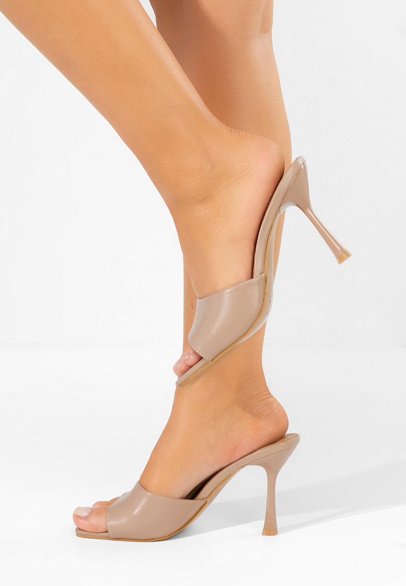 Papuci cu toc Eliseia V2 kaki