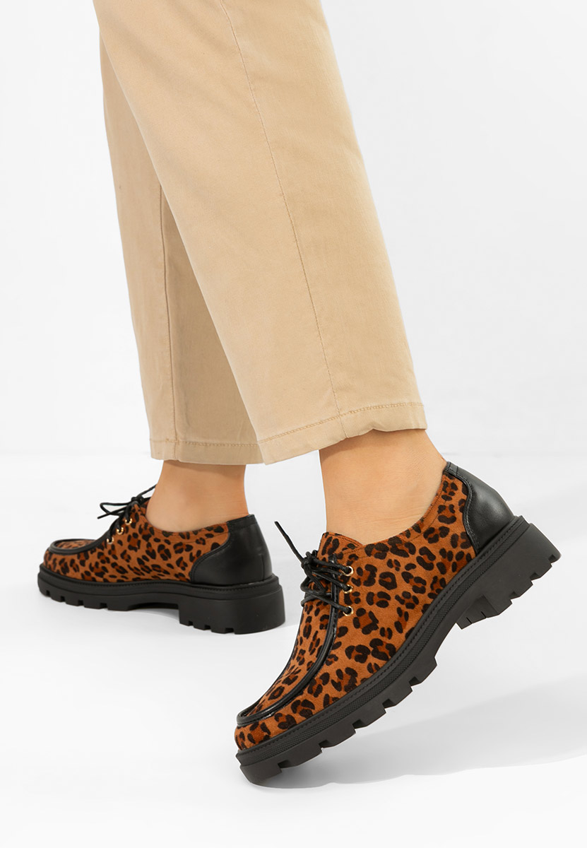 Pantofi casual dama Seliora leopard