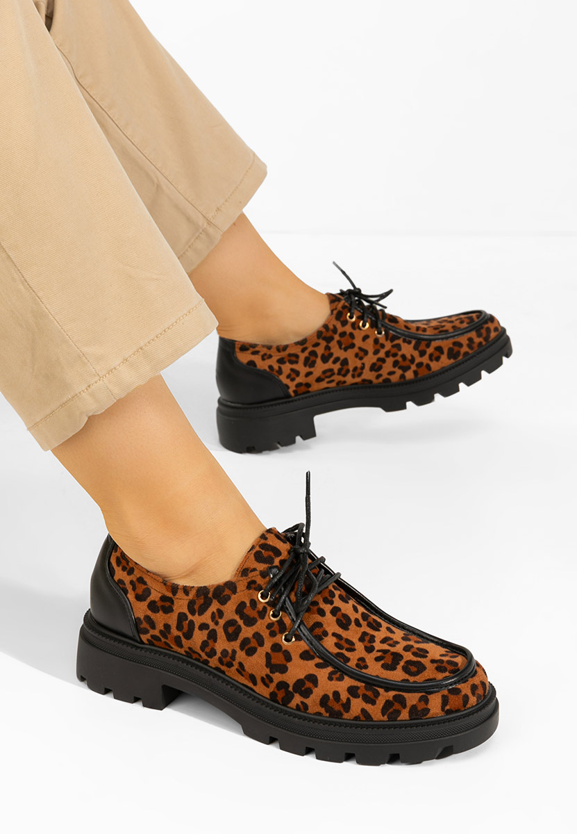 Pantofi casual dama Seliora leopard