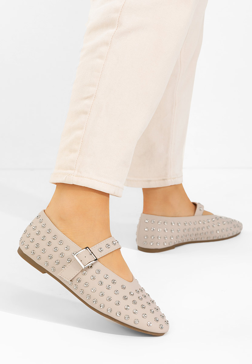 Balerini cu bareta Karem bej