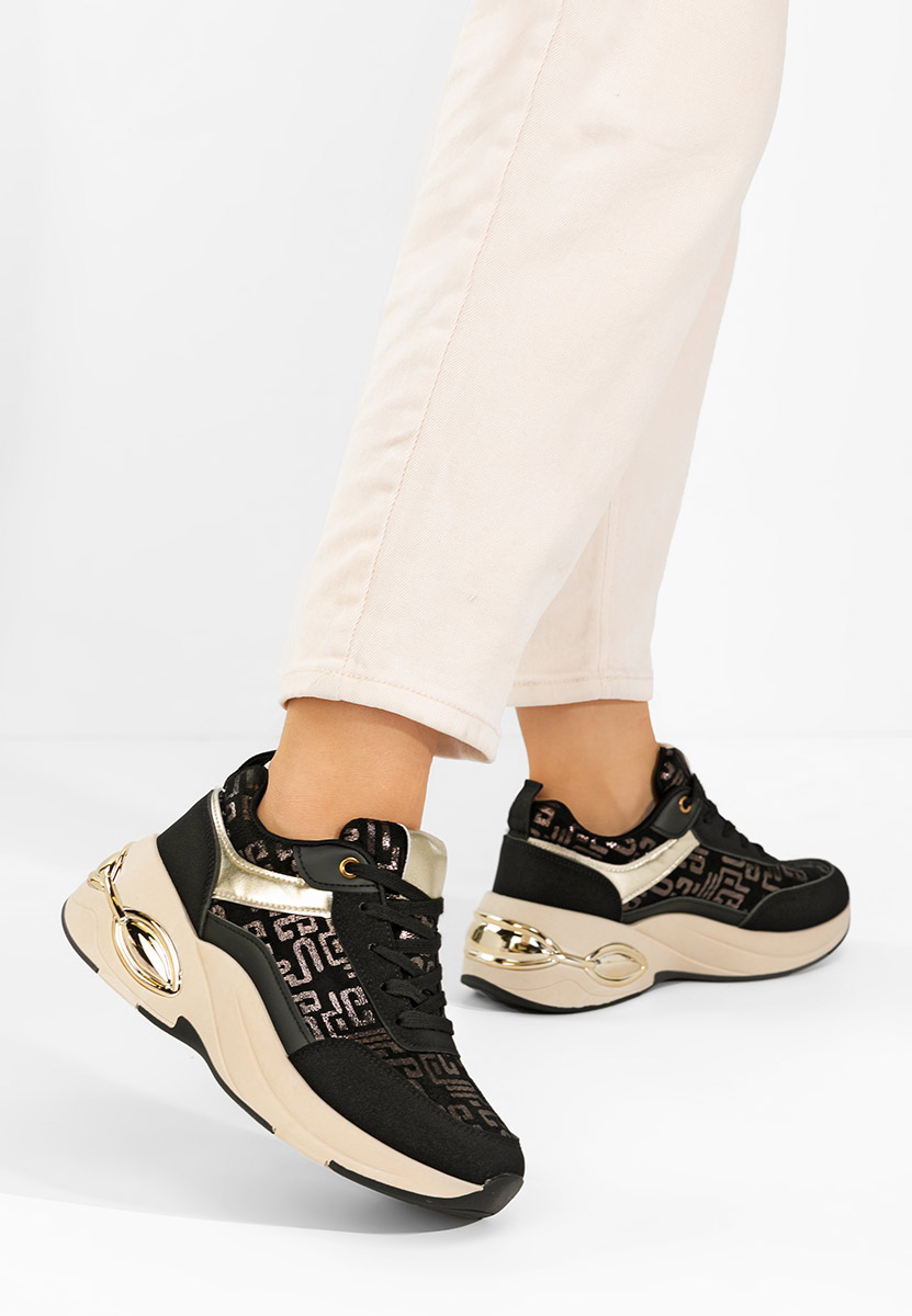 Sneakers cu platforma Nezela negri