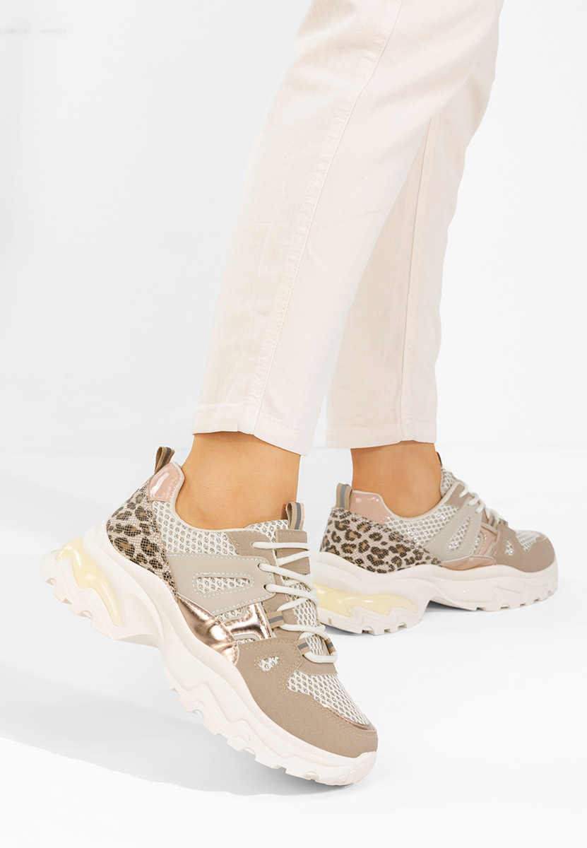 Sneakers cu platformă Kiria bej