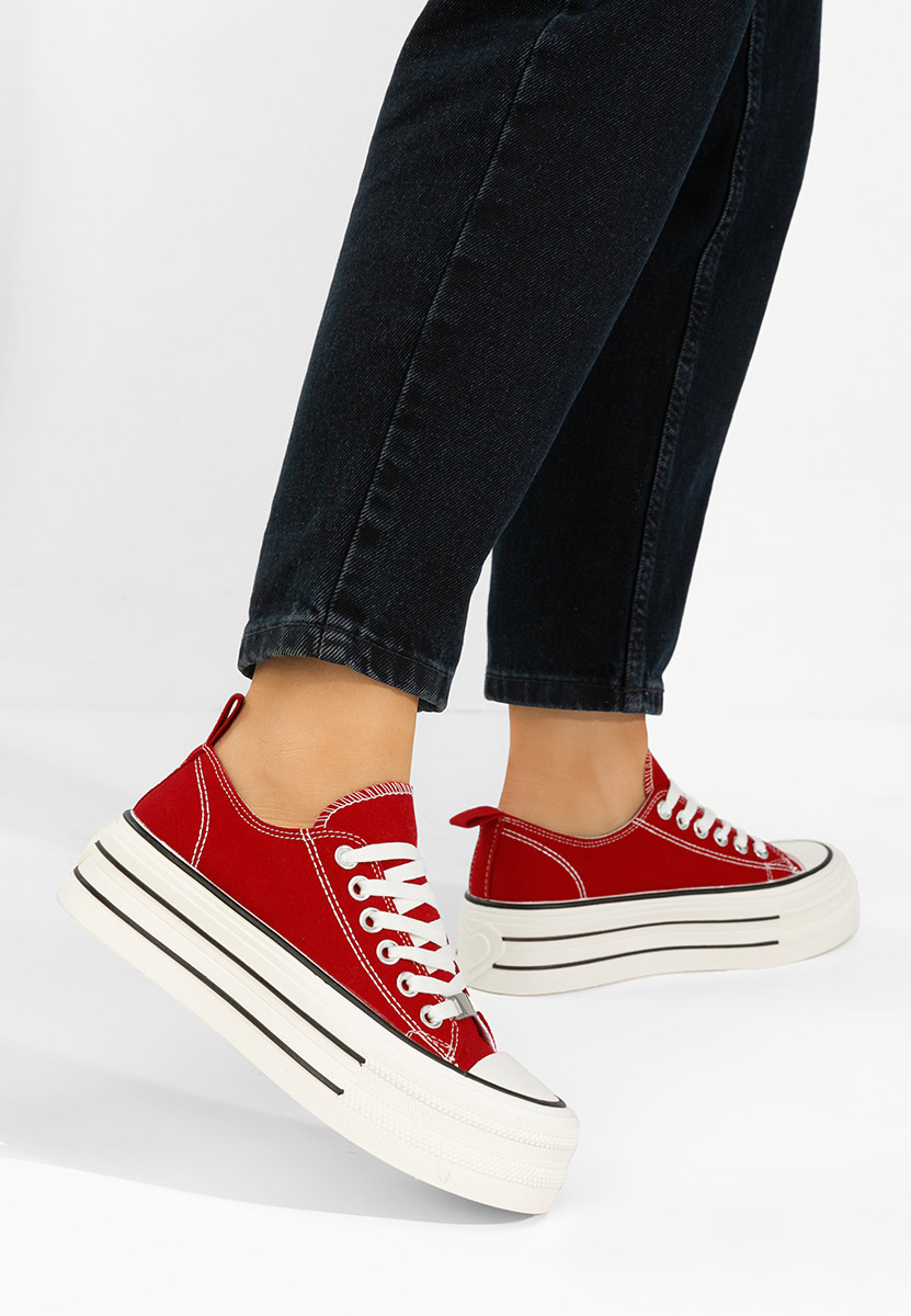 Tenisi cu platformă Kimala rosii