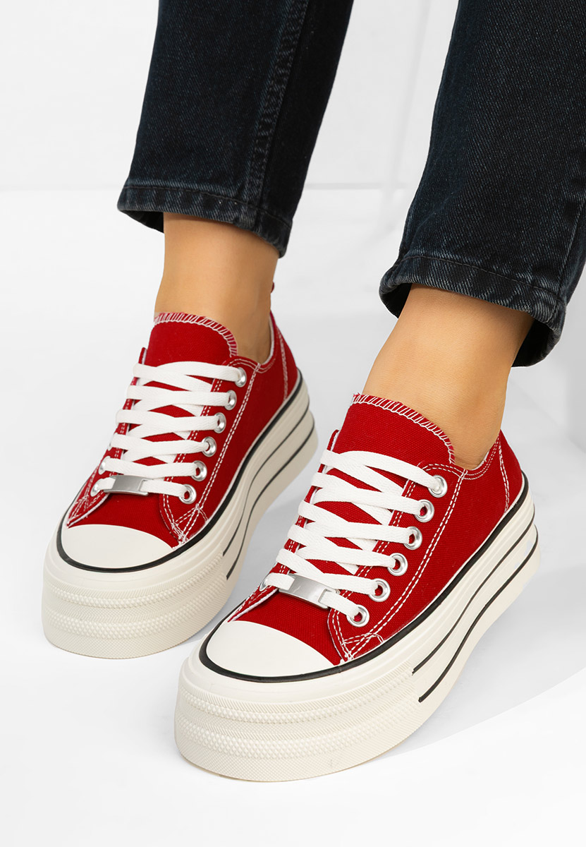 Tenisi cu platformă Kimala rosii