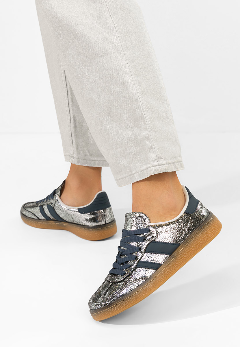 Sneakers dama Azurea argintii