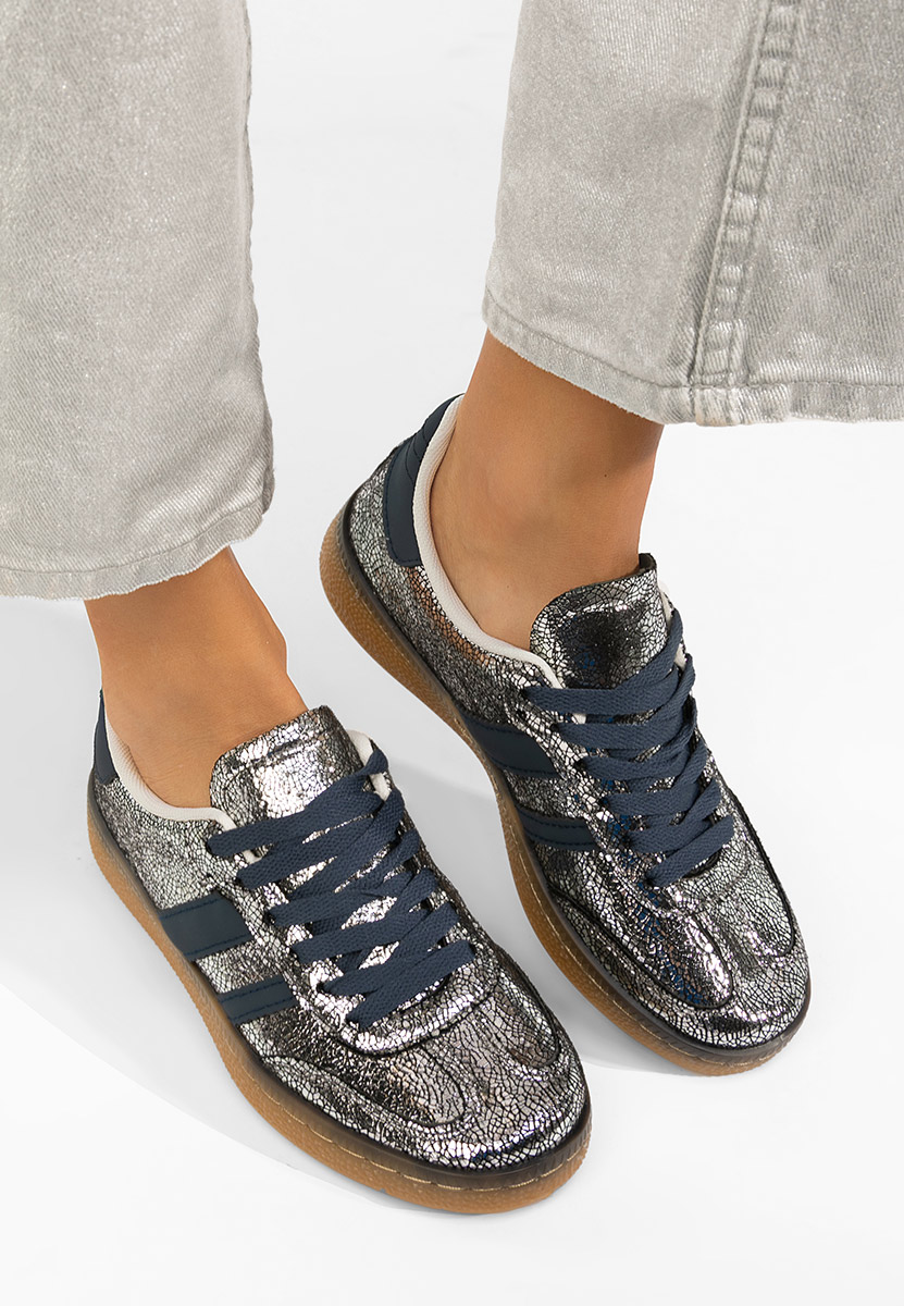 Sneakers dama Azurea argintii