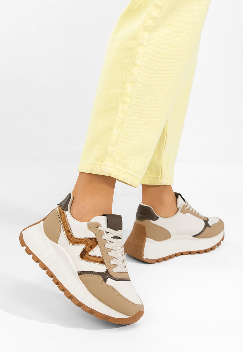 Sneakers cu platformă Catrinela kaki