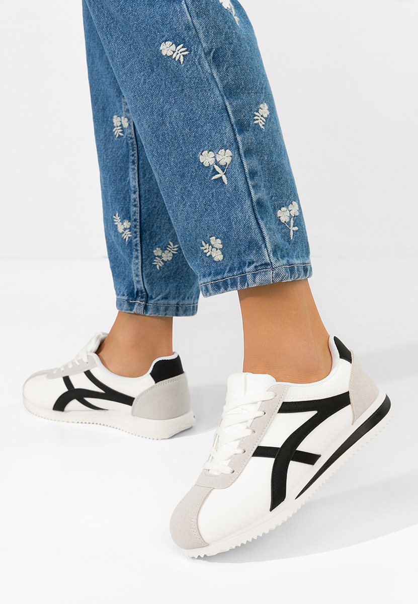 Sneakers dama Aliesa albi