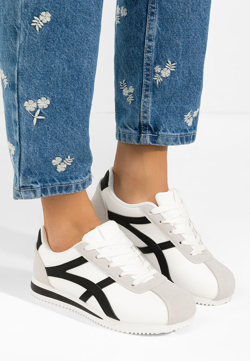 Sneakers dama Aliesa albi