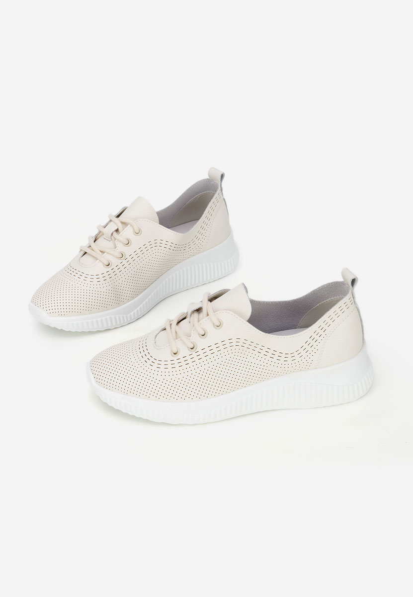 Pantofi casual dama piele Lafora bej