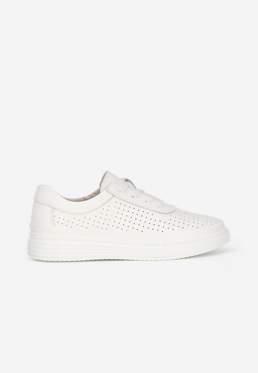 Sneakers dama piele Nederia albi