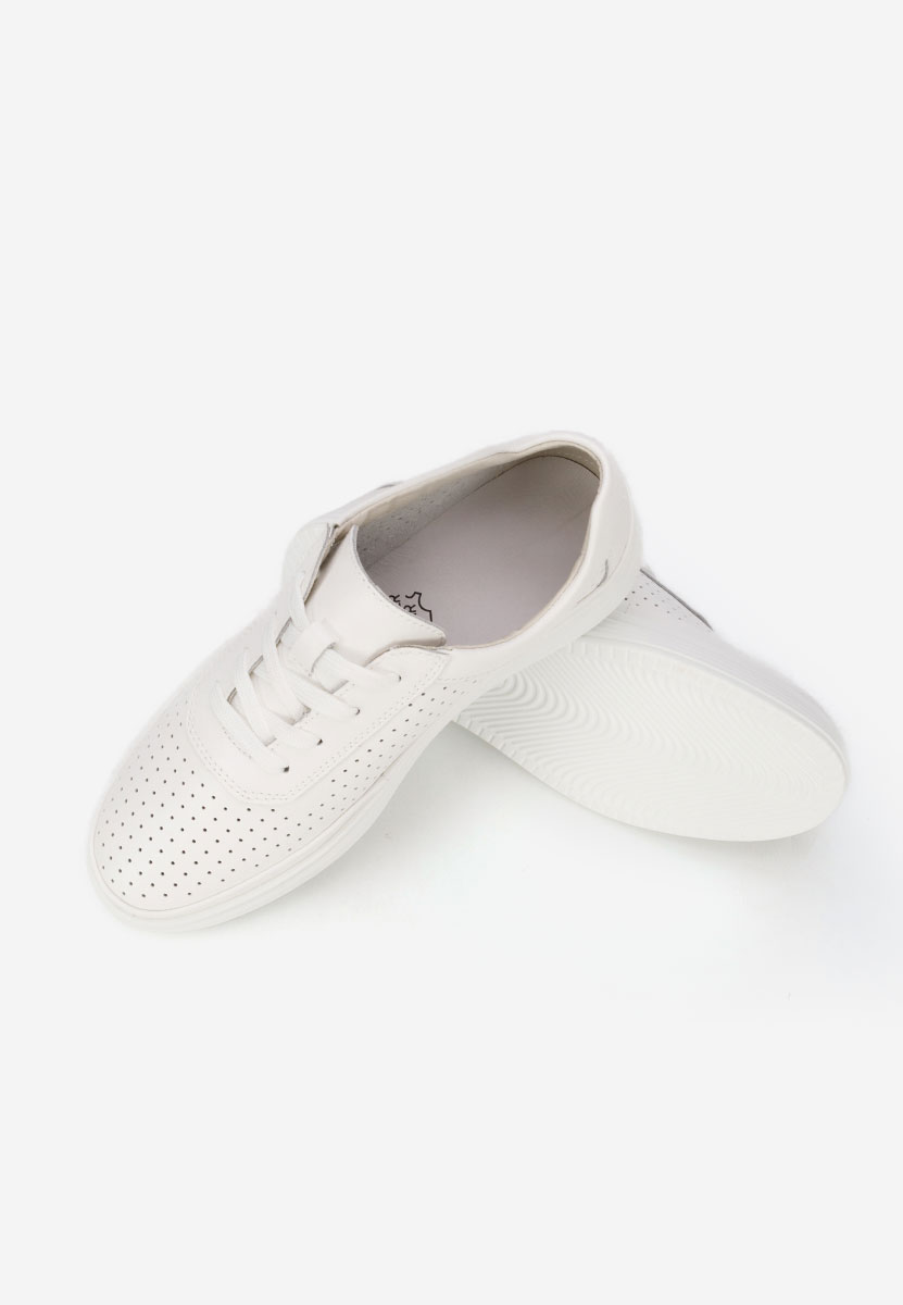 Sneakers dama piele Nederia albi