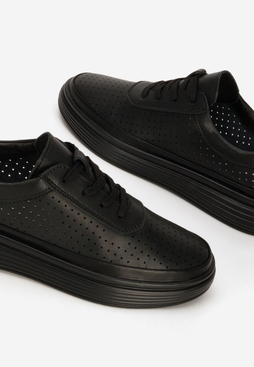 Sneakers dama piele Nederia negri