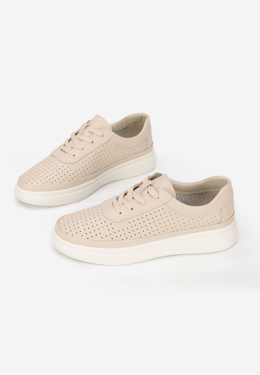 Sneakers dama piele Nederia bej