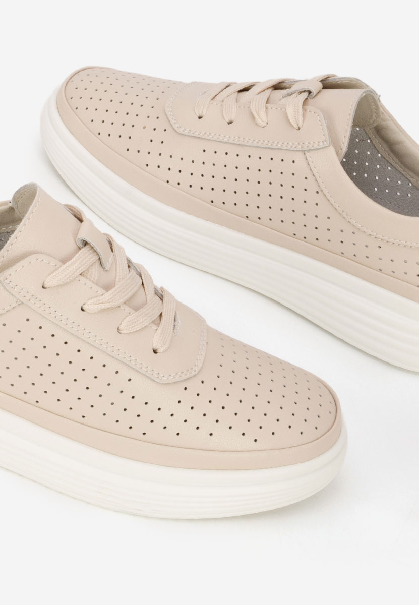 Sneakers dama piele Nederia bej
