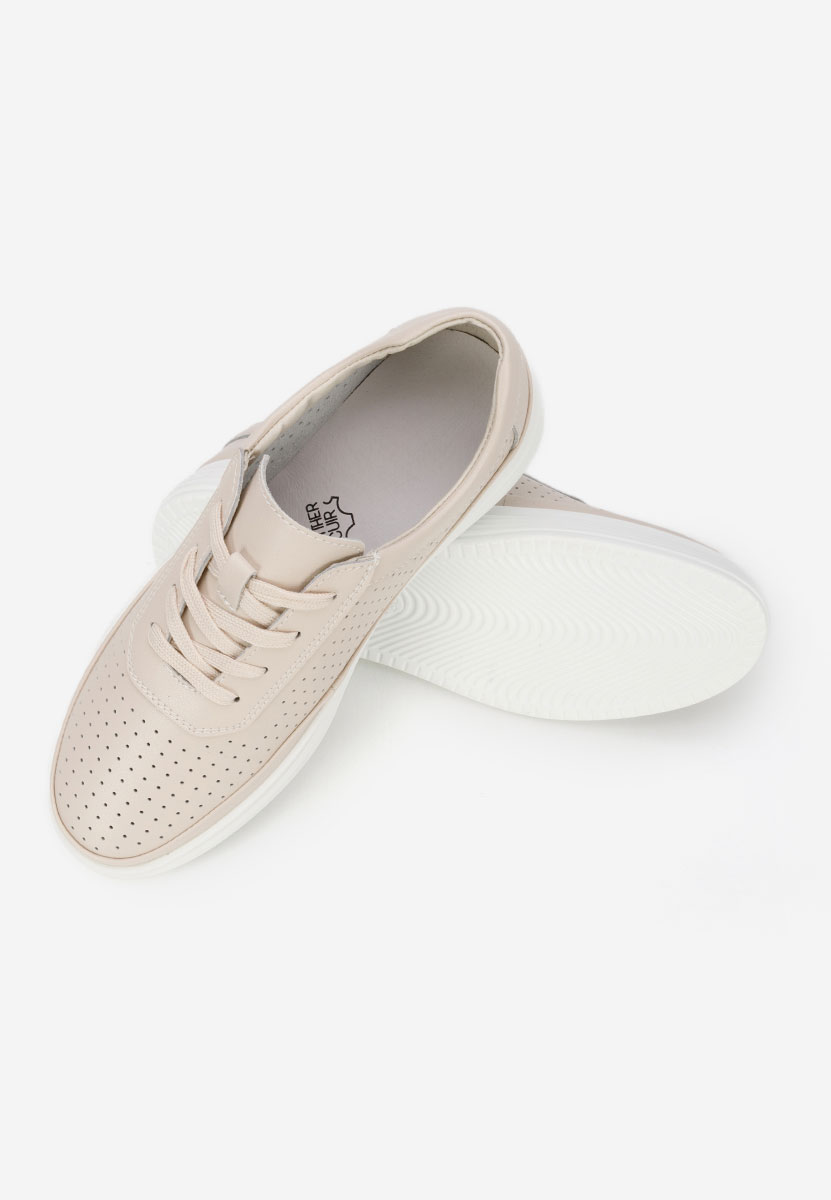 Sneakers dama piele Nederia bej