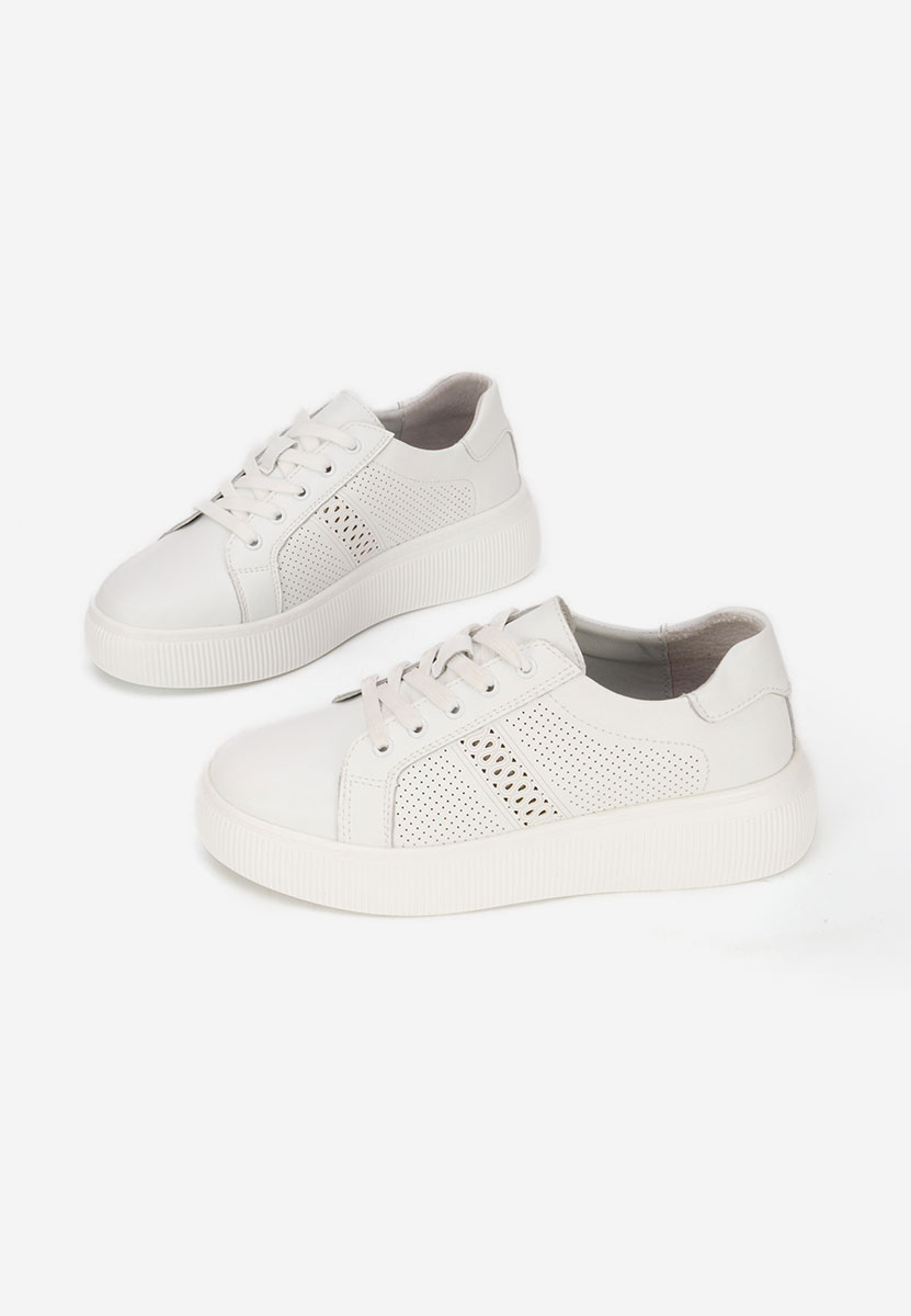 Sneakers dama piele Ofilia albi