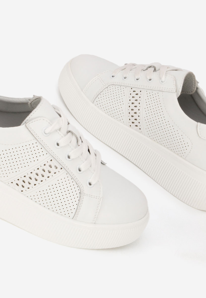 Sneakers dama piele Ofilia albi