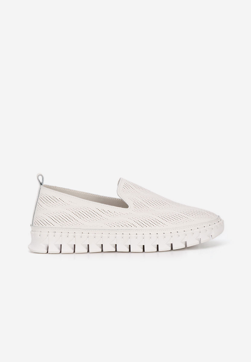 Espadrile dama piele Jolina albe