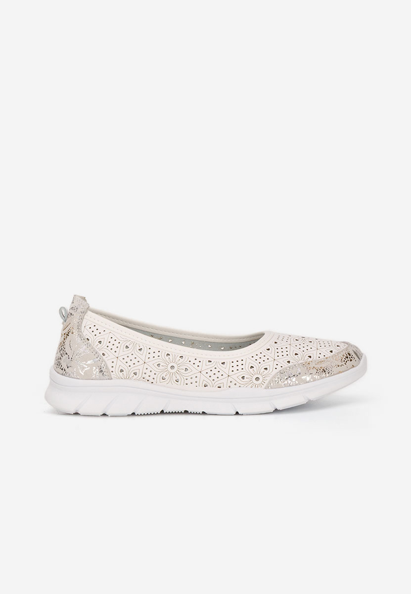 Espadrile dama piele Giustina albe
