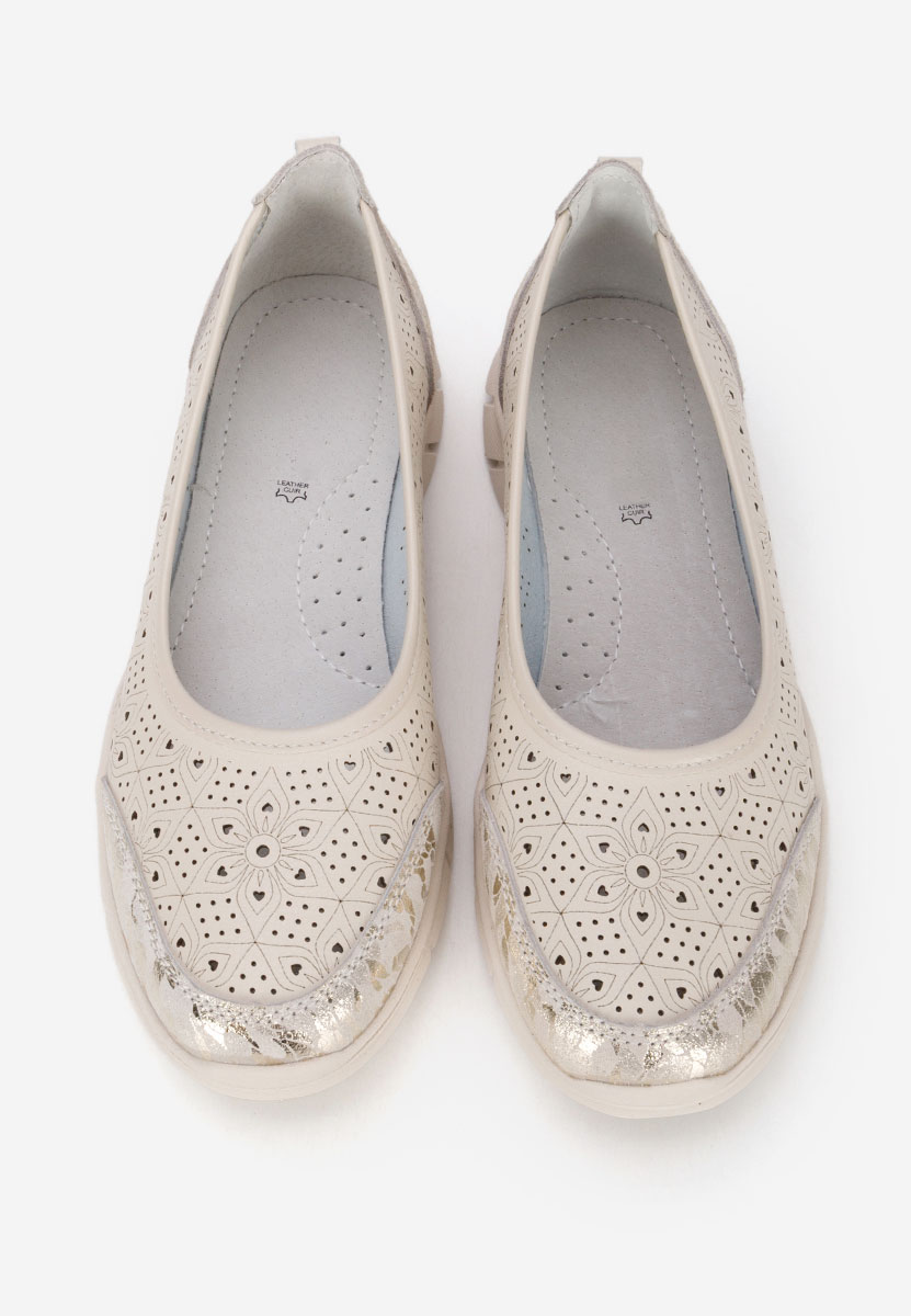 Espadrile dama piele Giustina bej