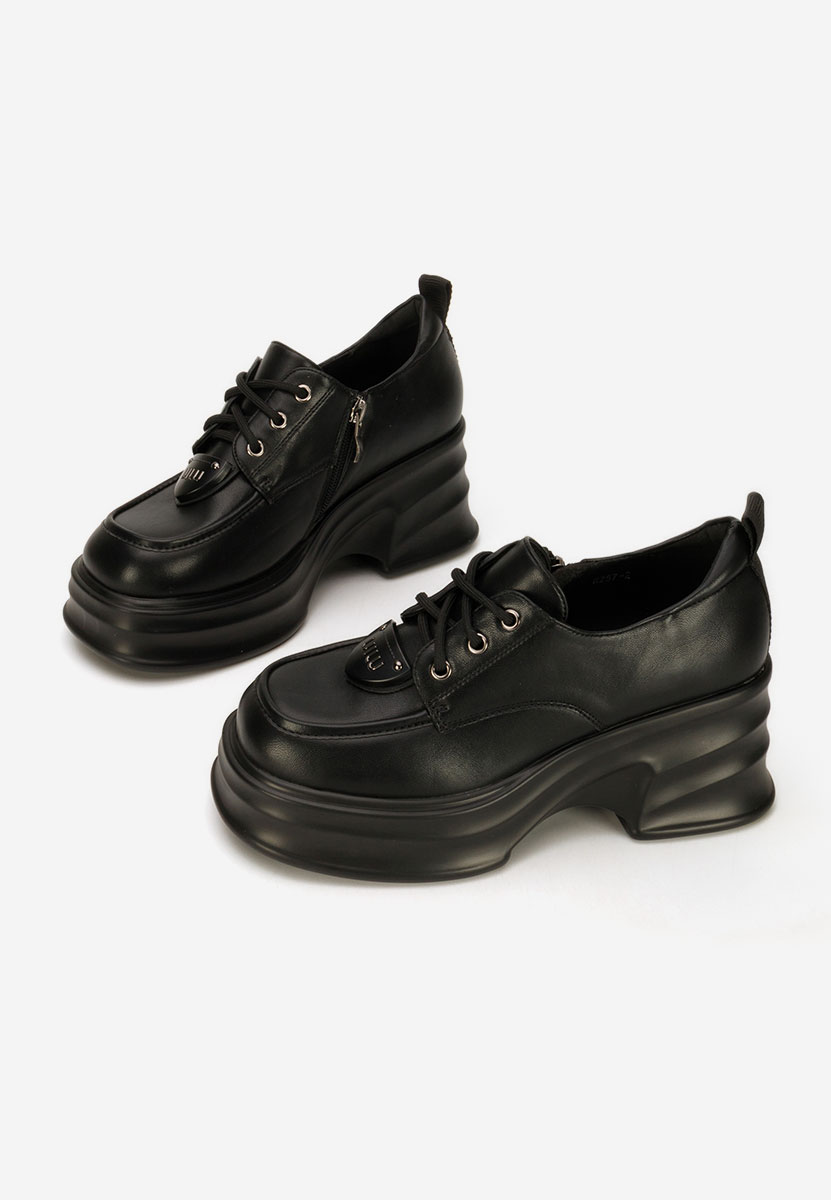 Mocasini cu toc si platforma Adnana negri