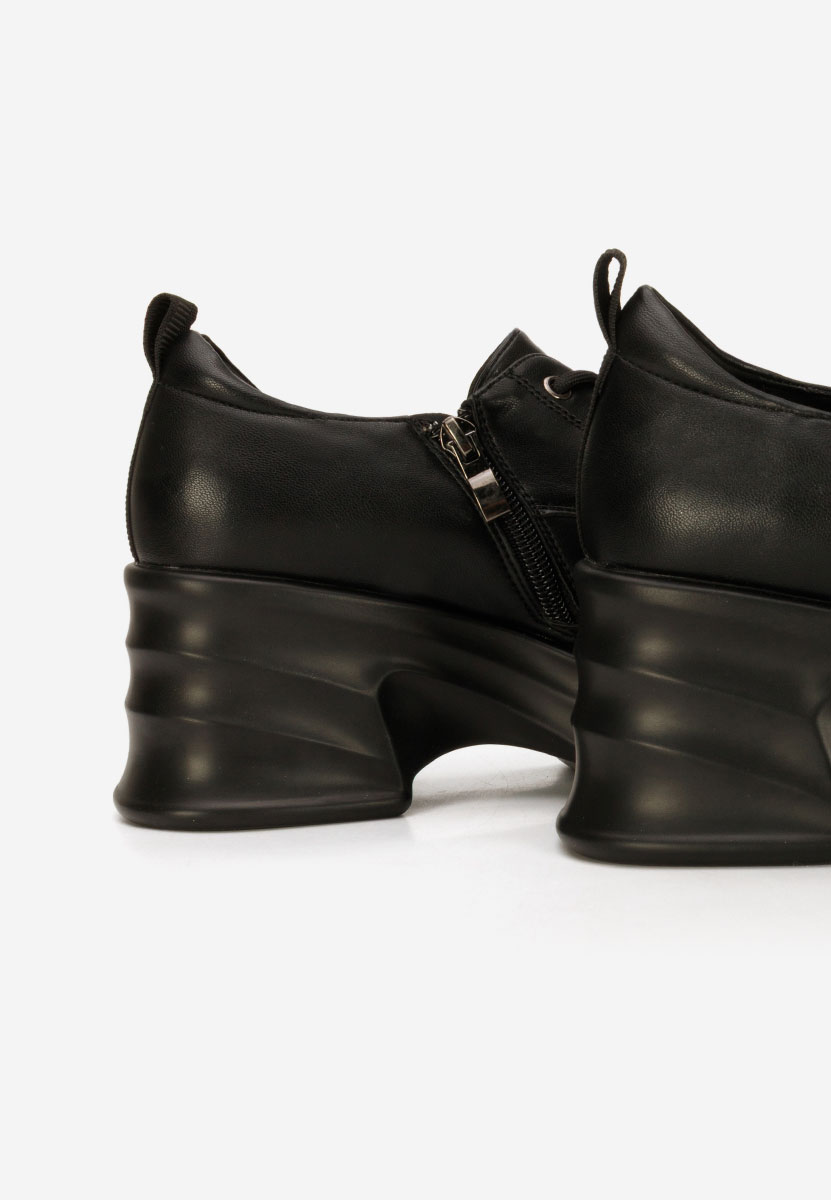 Mocasini cu toc si platforma Adnana negri