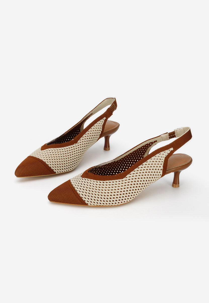 Pantofi slingback Jimenia maro