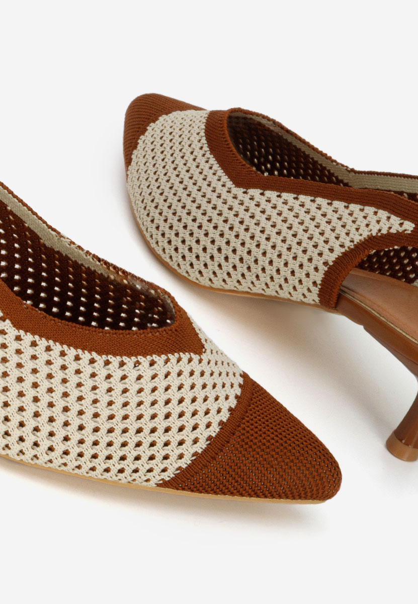 Pantofi slingback Jimenia maro