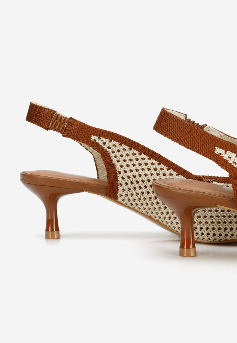 Pantofi slingback Jimenia maro