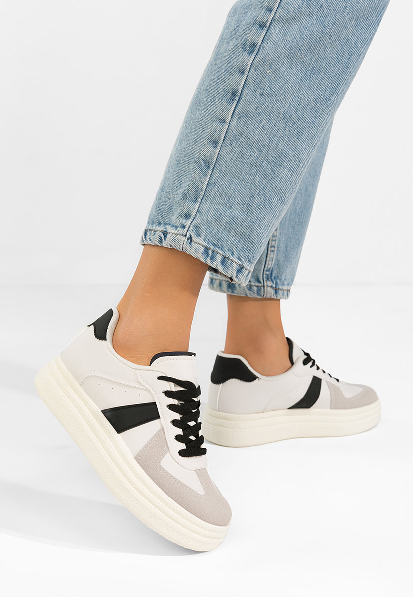 Sneakers cu platformă Serinia V4 albi
