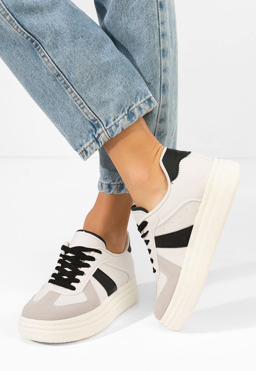 Sneakers cu platformă Serinia V4 albi
