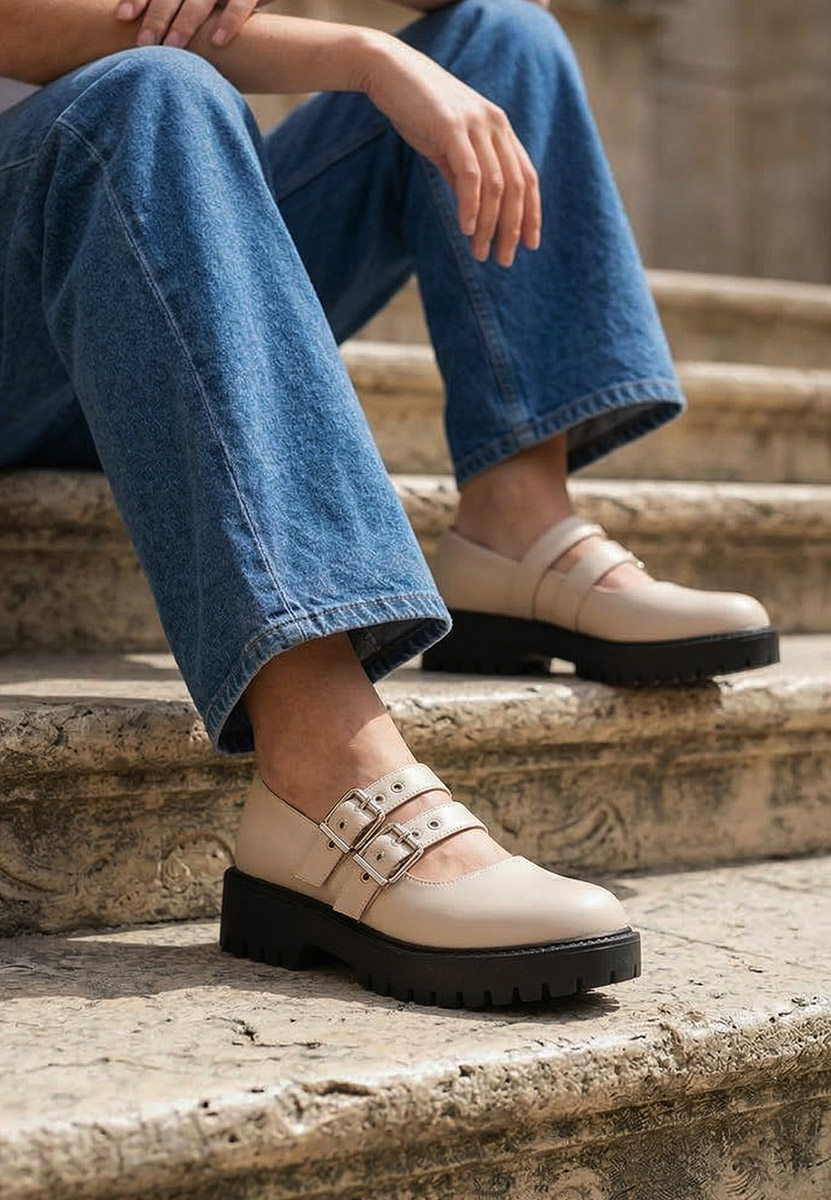 Pantofi casual damă Geovania bej
