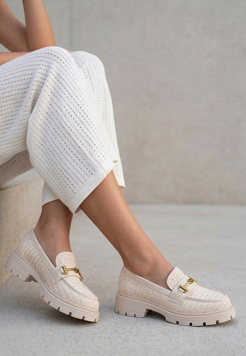 Mocasini dama Latrice bej