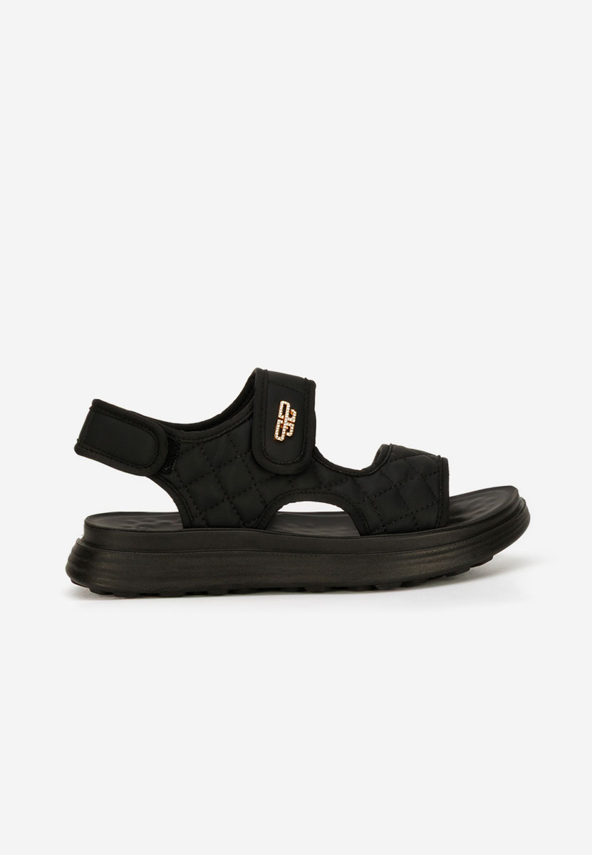 Sandale cu talpa groasa Axela negre