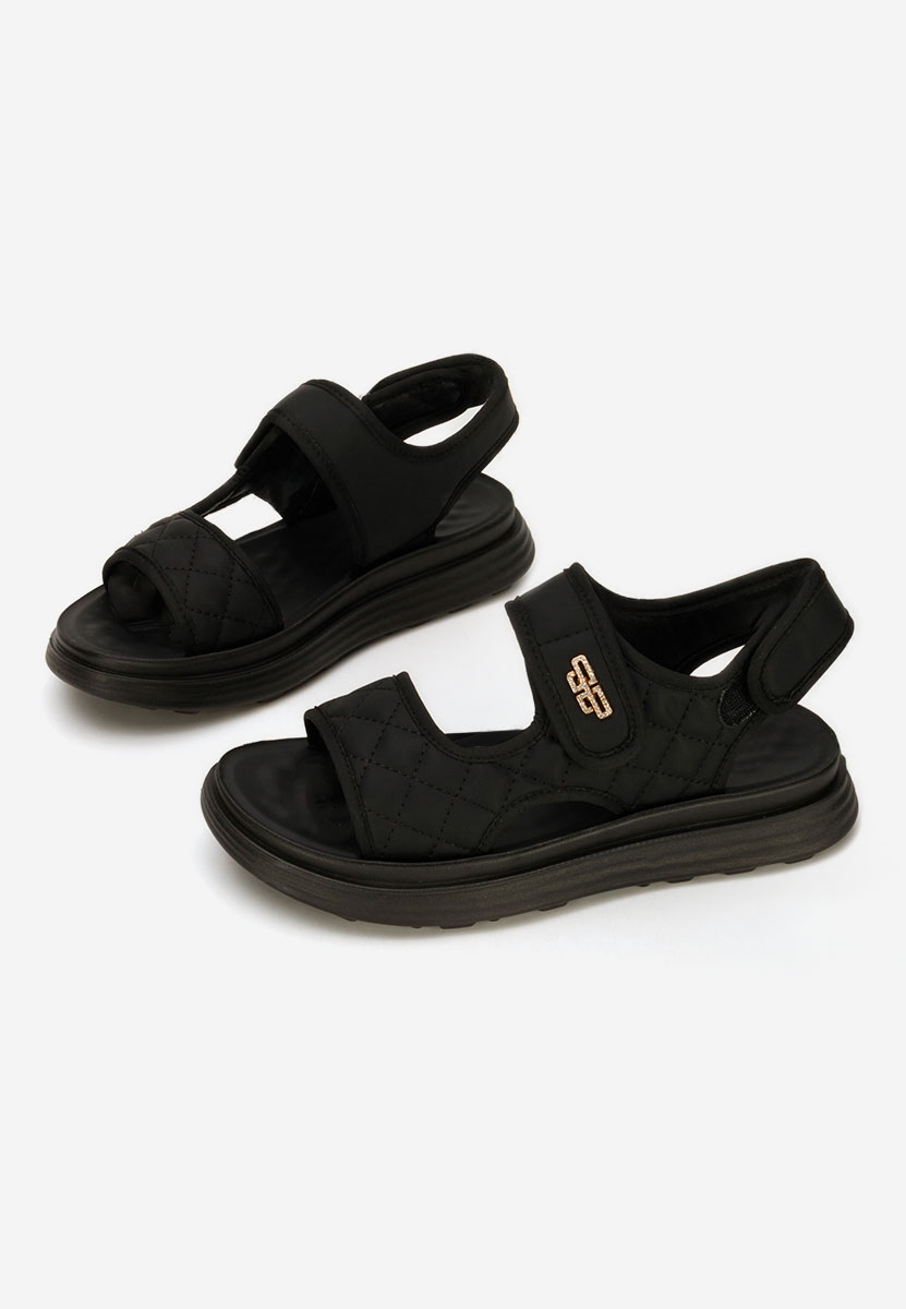 Sandale cu talpa groasa Axela negre