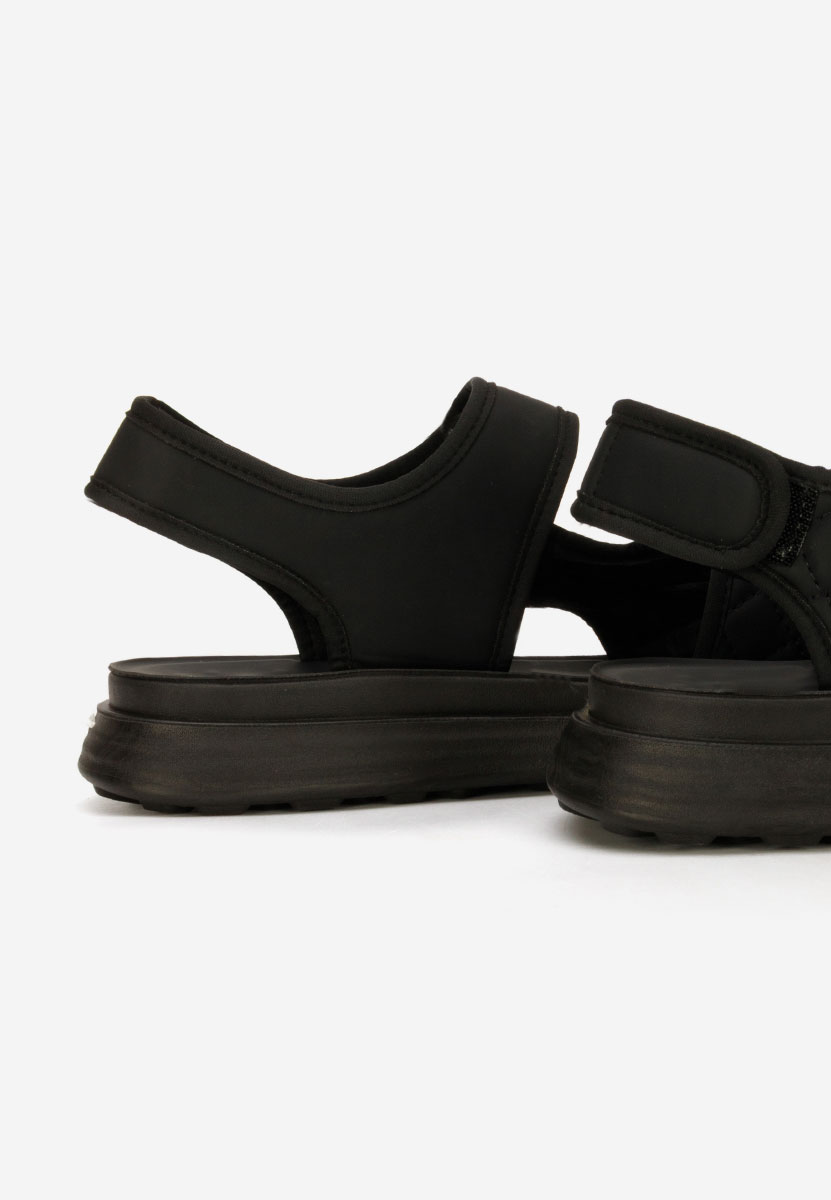 Sandale cu talpa groasa Axela negre