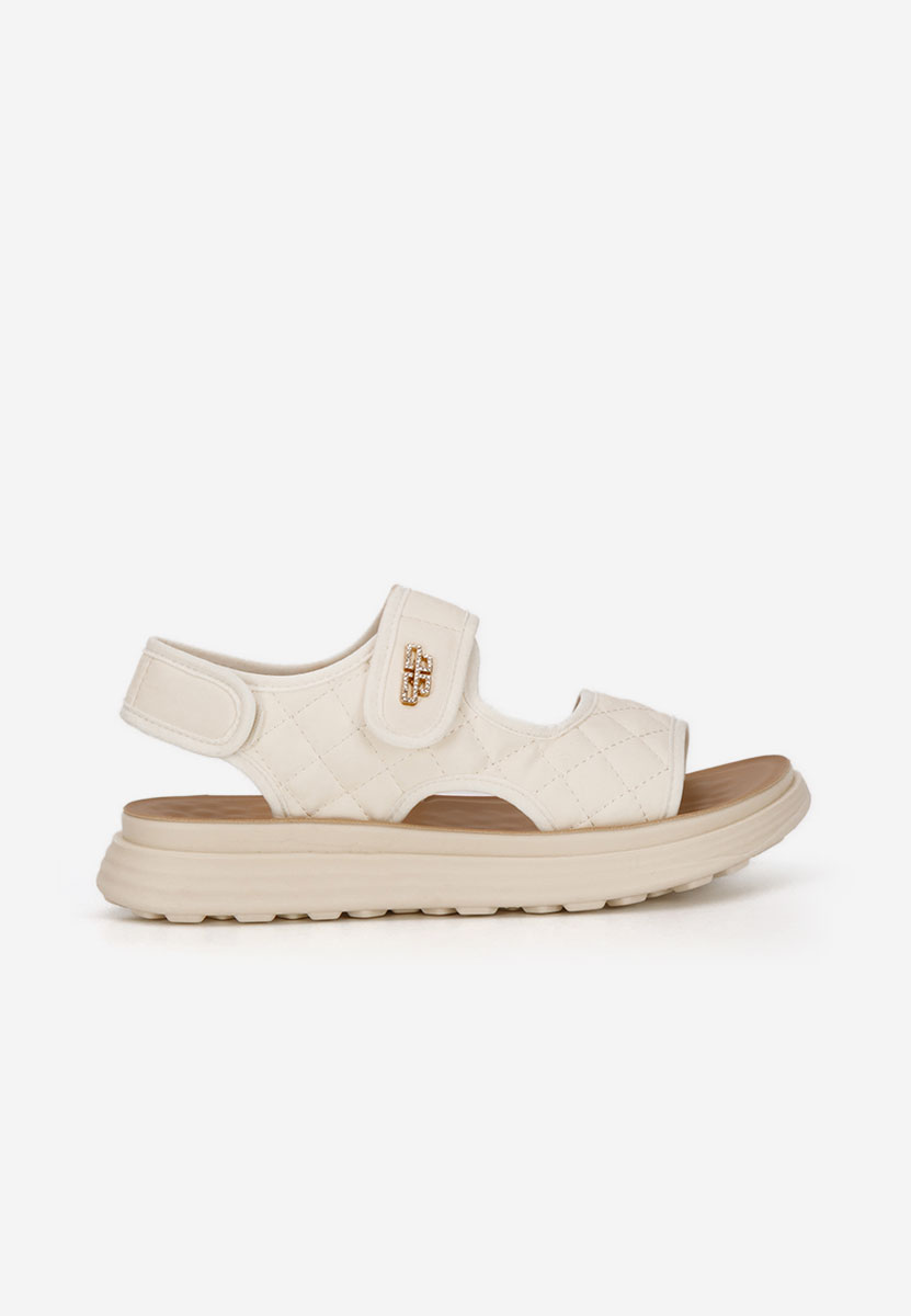 Sandale cu talpa groasa Axela bej