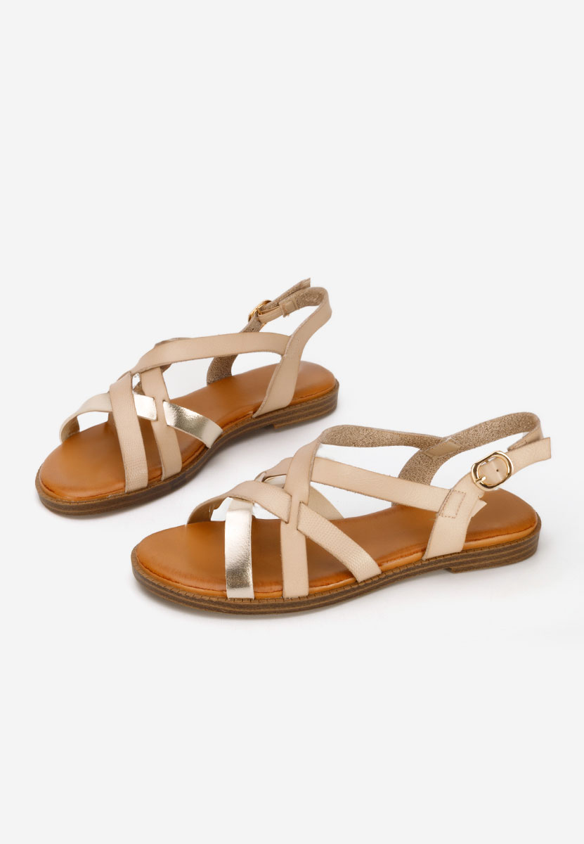 Sandale fara toc Latifia kaki