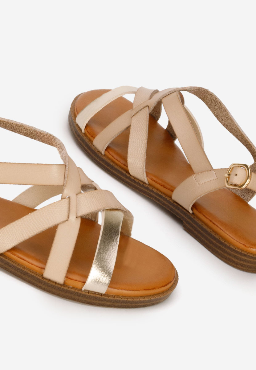 Sandale fara toc Latifia kaki