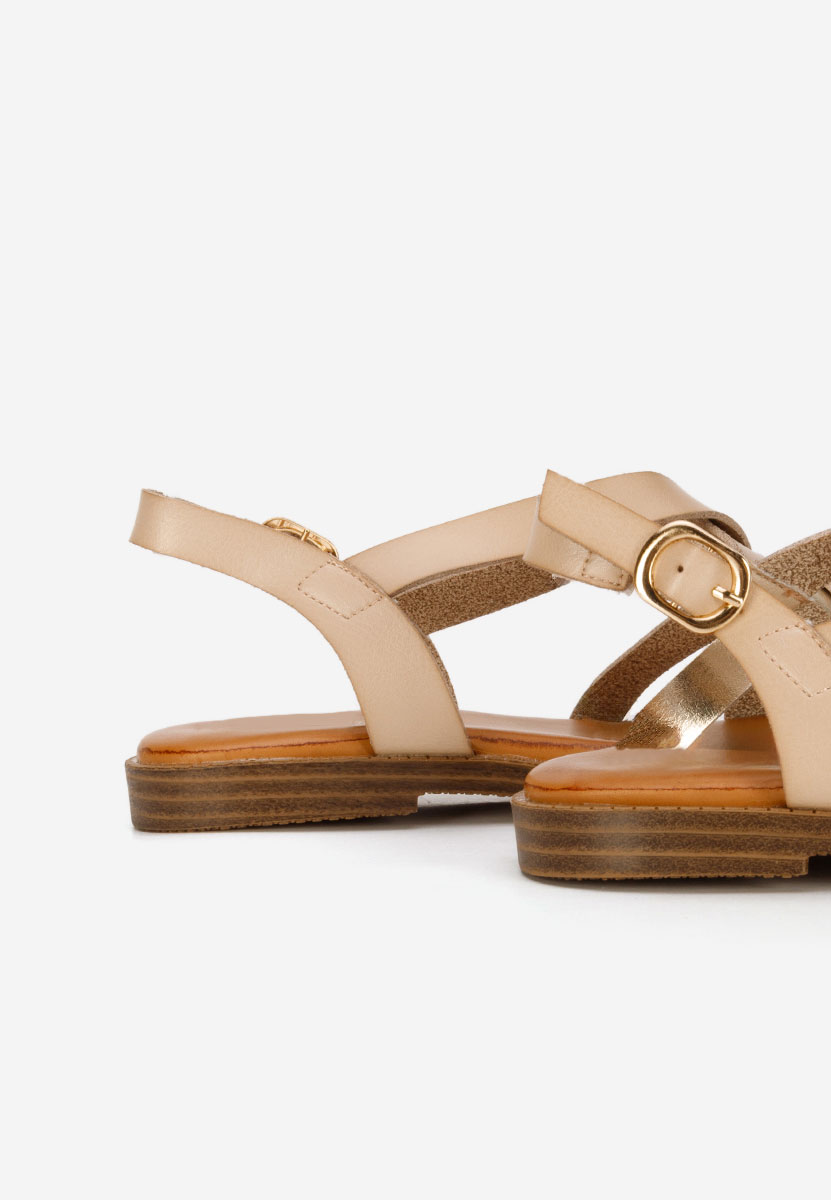 Sandale fara toc Latifia kaki